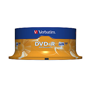 VERBATIM 25x DVD-R 4,7GB 16x SP