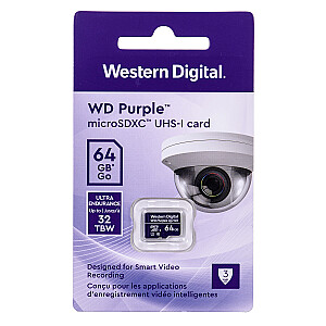 Карта памяти Western Digital WD Purple SC QD101 64 ГБ MicroSDXC Class 10
