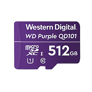 Western Digital WD Purple SC QD101 512 GB MicroSDXC 10. klases atmiņas karte
