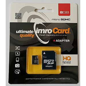 Atmiņas karte IMRO 4/8G ADP 8 GB MicroSDHC 4. klase