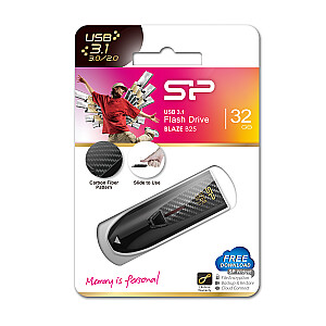 USB-накопитель Silicon Power Blaze B25 32 ГБ USB Type-A 3.2 Gen 1 (3.1 Gen 1) Черный