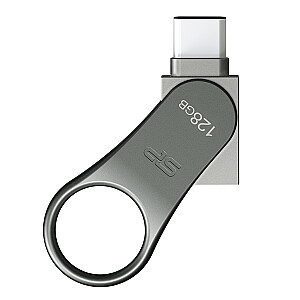 USB-накопитель Silicon Power Mobile C80 128 ГБ USB Type-A / USB Type-C 3.0 (3.1 Gen 1) Titanium