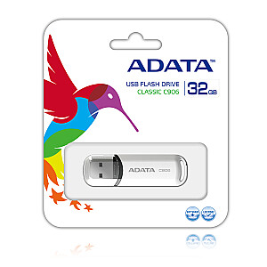 Флэш-накопитель ADATA 32GB C906 USB Type-A 2.0 Белый