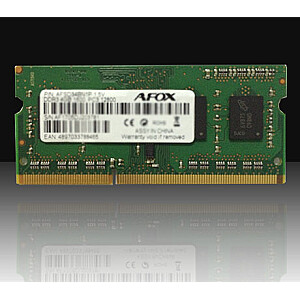 Atmiņas modulis AFOX SO-DIMM DDR3 8 GB 1600 MHz