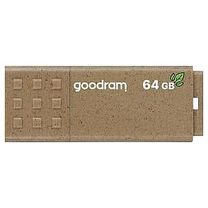 GOODRAM 64 GB UME 3 ECO FRIENDLY, brūns [USB 3.0]