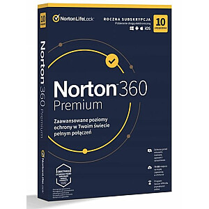 Norton 360 Premium BOX PL 10 - ierīce - licence uz vienu gadu