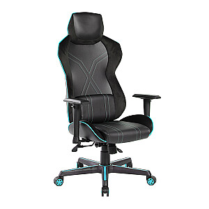 Spēļu krēsls MASTER-1, melns/zils