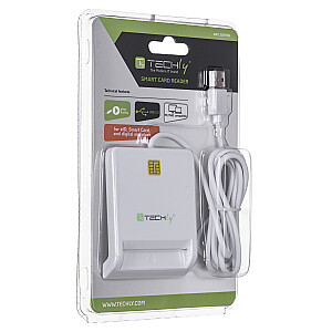 Techly Compact /Writer USB2.0 White Устройство чтения смарт-карт I-CARD CAM-USB2TY Для помещений