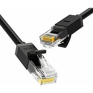 Ugreen Cat 6 RJ45 LAN 5M Ethernet tīkla kabelis (melns)