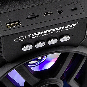 Esperanza EP130 MicroSD MP3 Bluetooth + FM беспроводные колонки с мигающими световыми эффектами