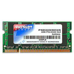 Patriot 2 ГБ [1x2 ГБ 800 МГц DDR2 CL6 SO-DIMM]