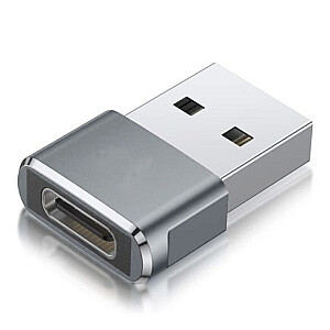 Переходник Fusion OTG USB 3.0 на USB-C 3.1 серебристого цвета
