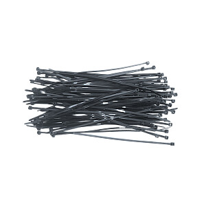 Topex kabeļu saites 4,8 x 200 mm, melnas 75 gab. (44E978)