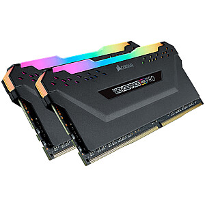 Corsair Vengeance RGB Pro Melns 16 ГБ [2x8 ГБ, DDR4, 3200 МГц, CL16, 1,35 В, DIMM]