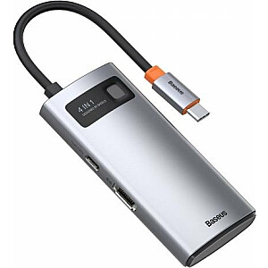 USB-C станция/репликатор Baseus Metal Gleam Series (CAHUB-CY0G)