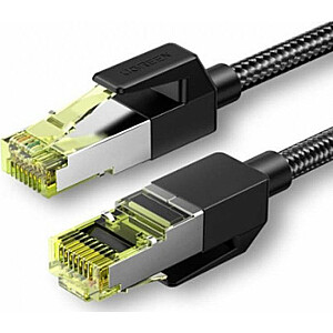 Ugreen UGREEN NW150 pīts tīkla kabelis, Ethernet RJ45, Cat.7, F/FTP, 1m (melns)