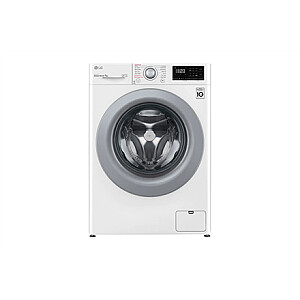 LG Washing Mashine F2WV3S7S4E Energy efficiency class D, Front loading, Washing capacity 7 kg, 1200 RPM, Depth 48 cm, Width 60 cm, Display, LED, Steam function, Direct drive, White