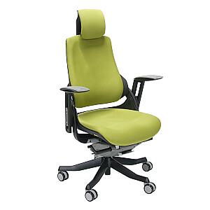 Офисный стул WAU оливково-зеленый, черный корпус