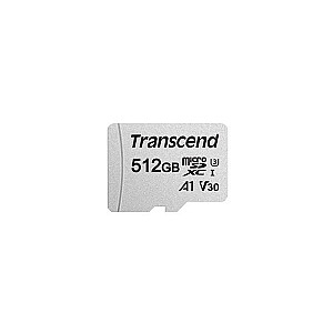 TRANSCEND 512 ГБ microSD с адаптером UHS-I