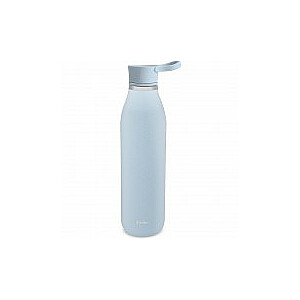 Переработанная бутылка для воды CityLoop Thermavac eCycle 0,6 л не ржавеет. сталь светло-голубой