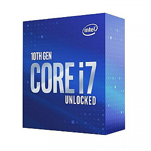 CPU INTEL Core i7 i7-10700K Comet Lake 3800 MHz Cores 8 16MB Socket LGA1200 125 Watts GPU UHD 630 BOX BX8070110700KSRH72