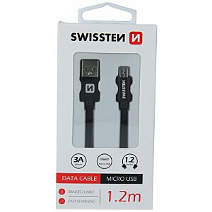 Swissten Textile Quick Charge Универсальный Micro USB Кабель данных 1.2m