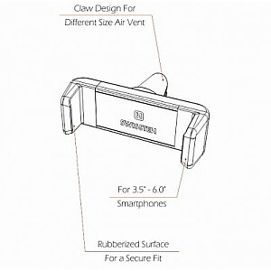 Swissten S-Grip AV-1 Universāls Auto Stiprinājums Gaisa Restei