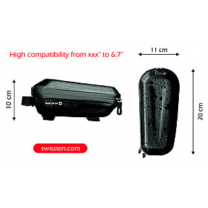Swissten Ūdensizturīgs velosipēda Turētājs / Soma mobilajiem tālruņiem 4.2 - 6,7 collu