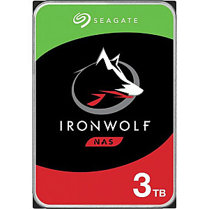 Seagate IronWolf 3 TB 3,5 collu SATA III (6 Gb/s) servera diskdzinis (ST3000VN007)