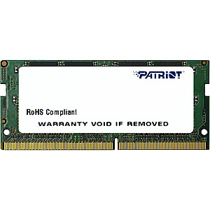 Память для ноутбука Patriot Signature, SODIMM, DDR4, 8 ГБ, 2666 МГц, CL19 (PSD48G266681S)