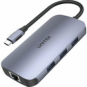 UNITEK HUB USB-C N9+, USB-C, HDMI, PD 100 Вт, SD