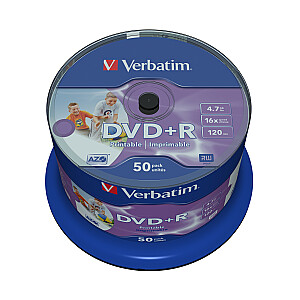 VERBATIM 50x DVD+R 4,7GB 16x SP