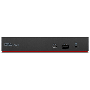 Lenovo ThinkPad Universal USB-C Smart Dock powered by Microsoft Azure Sphere (Max displays: 3/Max resolution: 4K/60Hz/Supports: 2x4K/60Hz/1xEthernet LAN (RJ-45)/2xDP 1.4/1xHDMI 2.1/3xUSB 3.1 (1 always-on)/2xUSB 2.0/1xThunderbolt 3 and 4 downstream/1