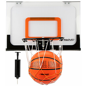Basketbola dēlis mini AVENTO 47BM ar tīklu + bumba + pumpis