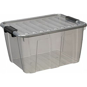 Plast Team Container Box Box Home kaste 30 l Pelēka PlastTeam
