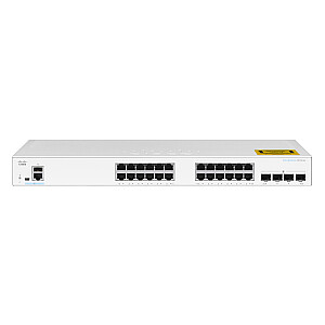 Сетевой коммутатор Cisco CBS250-24T-4G-EU Управляемый L2/L3 Gigabit Ethernet (10/100/1000), серебристый