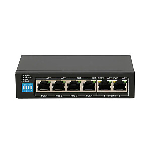 Сетевой коммутатор Extralink EX.14831 Управляемый Fast Ethernet (10/100) Power over Ethernet (PoE) 6U Черный