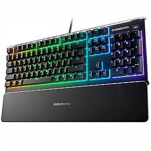 SteelSeries Apex 3 Gaming Keyboard, NOR Layout, Wired, Black
