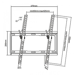 Kronšteins UCH0154 (26-55 INCH)