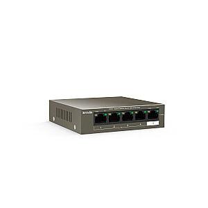 Tīkla slēdzis Tenda TEG1105P-4-63W-EU Gigabit Ethernet (10/100/1000) Power over Ethernet (PoE) Pelēks