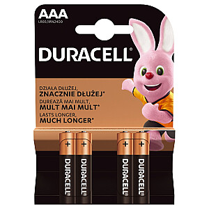 Duracell LR03 vienreizējās lietošanas AAA sārma baterija