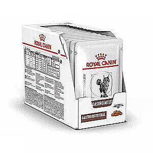 ROYAL CANIN Vet Gastrointestinal Feline - mitrā barība kaķiem - 12x85 g
