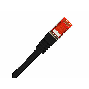 Alantec KKS6CZA1.0 Patch vads F/UTP Cat.6 PVC 1.0m melns