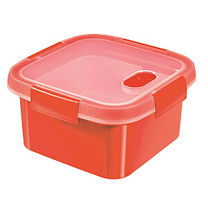 Контейнер для хранения продуктов Steamer 1,1L Smart Eco Microwave 16x16x9cm красный