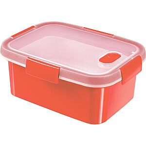 Контейнер для продуктов Пароварка прямоугольная 1,2л Smart Eco Microwave 20,3x15,4x88см красный