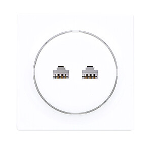 Fibaro Walli N ligzda 2 x RJ-45 Balta