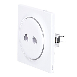 Fibaro Walli N ligzda 2 x RJ-45 Balta