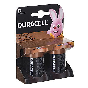 Duracell MN1300 vienreizējās lietošanas D baterijas sārms