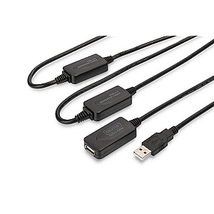 Кабель-повторитель DIGITUS USB 2.0, 25 м, USB A