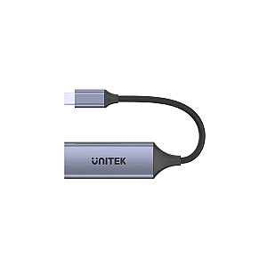 АДАПТЕР UNITEK USB-C — RJ45 M/F, 1 GBPS, PD 100 W